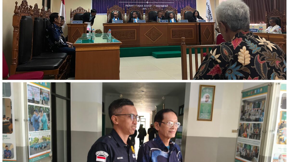 Majelis Etik Dewan Kehormatan Advokat PERADI Malang Jatuhkan Sanksi Pemberhentian Sementara Kepada Advokat Abd. Aziz
