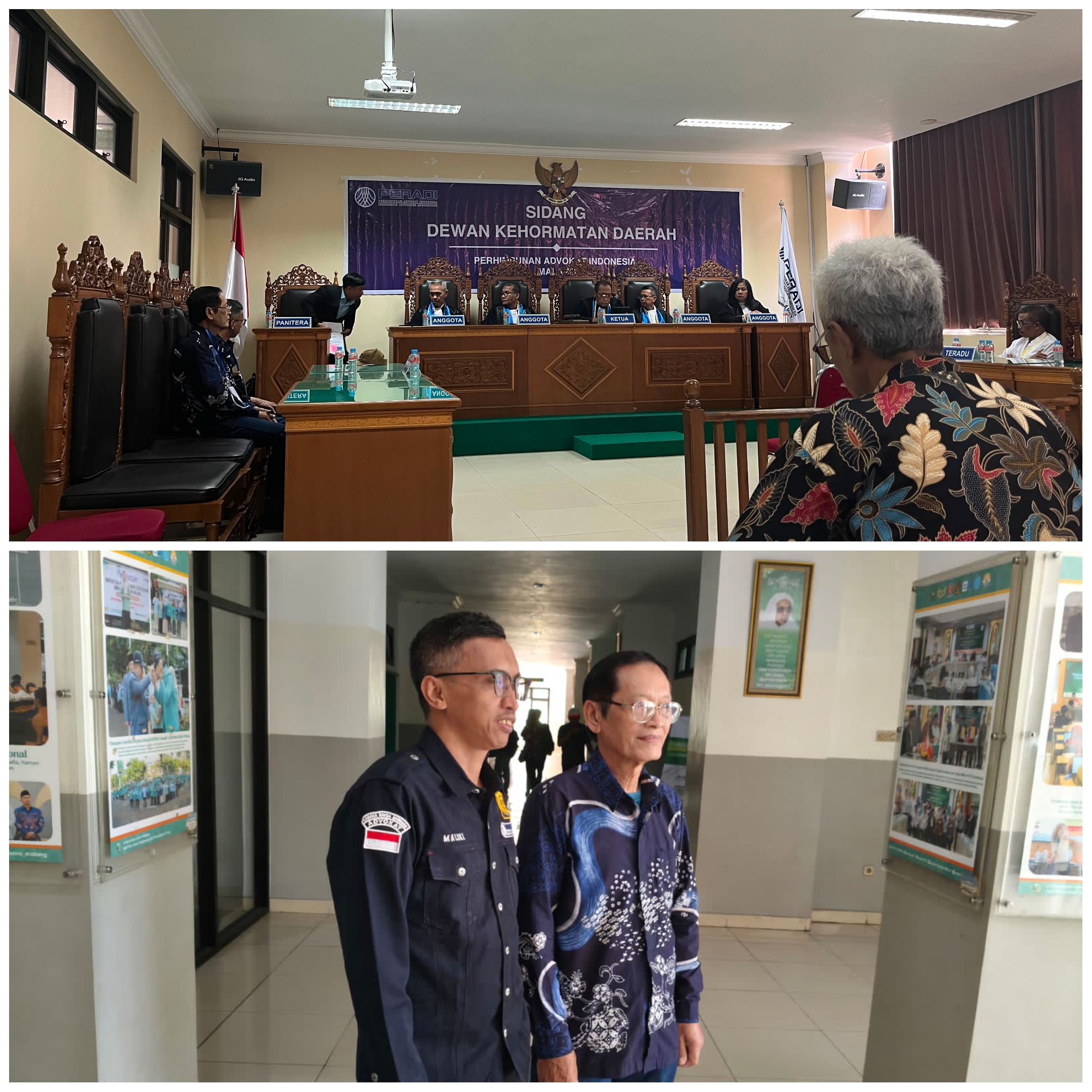 Majelis Etik Dewan Kehormatan Advokat PERADI Malang Jatuhkan Sanksi Pemberhentian Sementara Kepada Advokat Abd. Aziz Majelis Etik Dewan Kehormatan Advokat PERADI Malang Jatuhkan Sanksi Pemberhentian Sementara Kepada Advokat Abd. Aziz