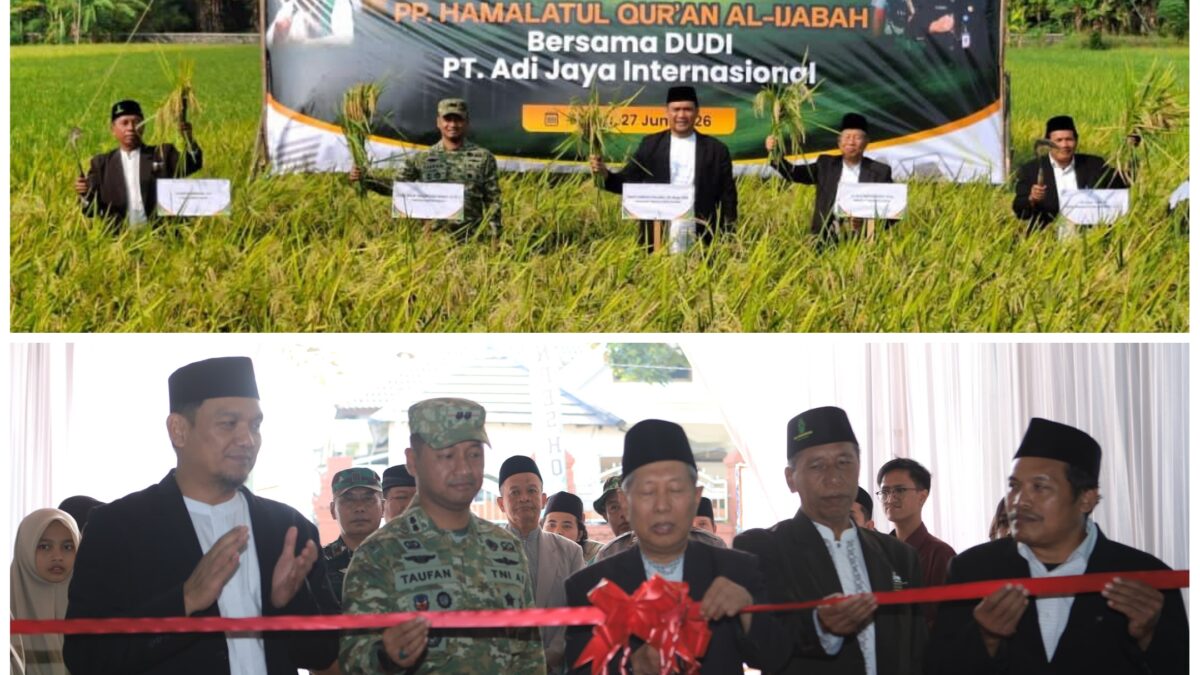 Membantu Program Pemerintah dalam Ketahanan Pangan, Ponpes Hamalatul Qur’an Al Ijabah Panen Raya