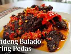 Resep Dendeng Balado Kering Pedas Renyah, Wajib Coba!