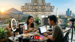 Cara Mulai Jadi Kreator Konten dari Malang dan Surabaya: Platform, Niche, dan Penghasilan Realistis