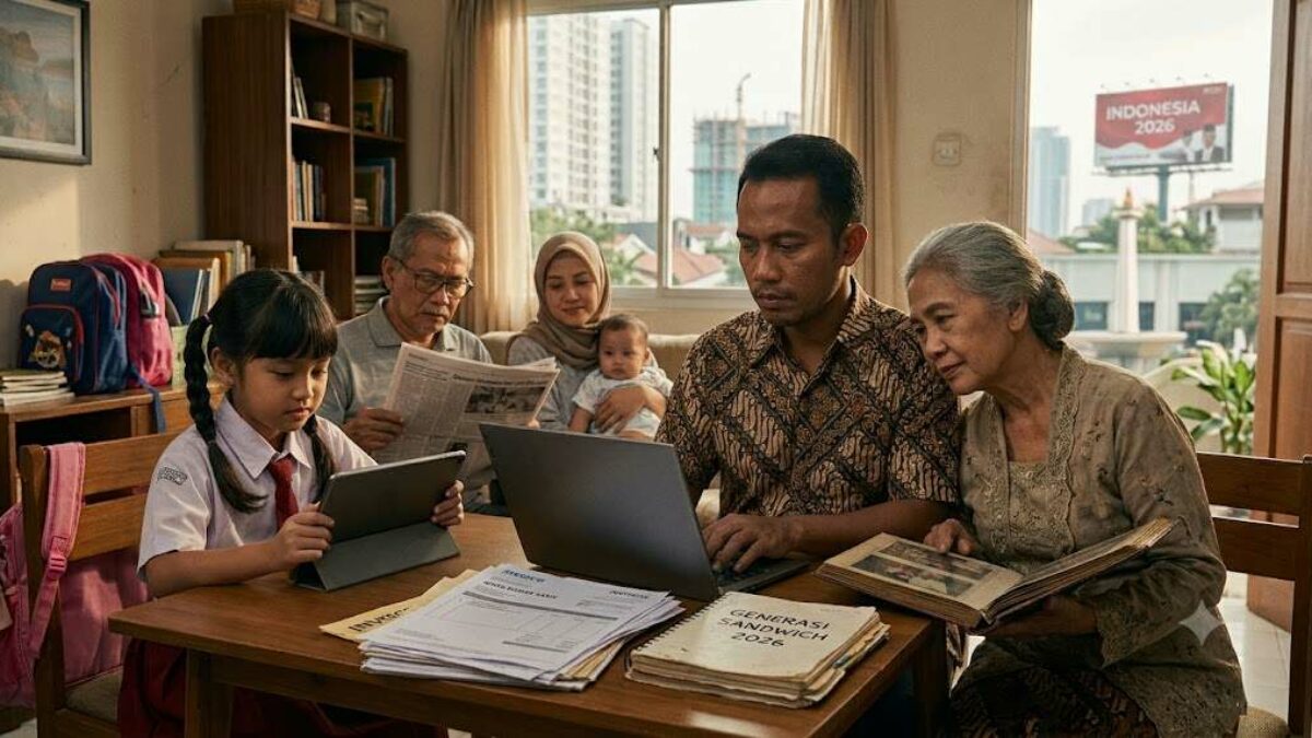 Generasi Sandwich Indonesia 2026: Ketika Gaji Habis untuk Orang Tua dan Anak Sekaligus