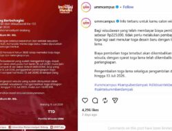 UMM Kembalikan Biaya Toga Baru, Wisudawan Pakai Toga Lama Saat Wisuda