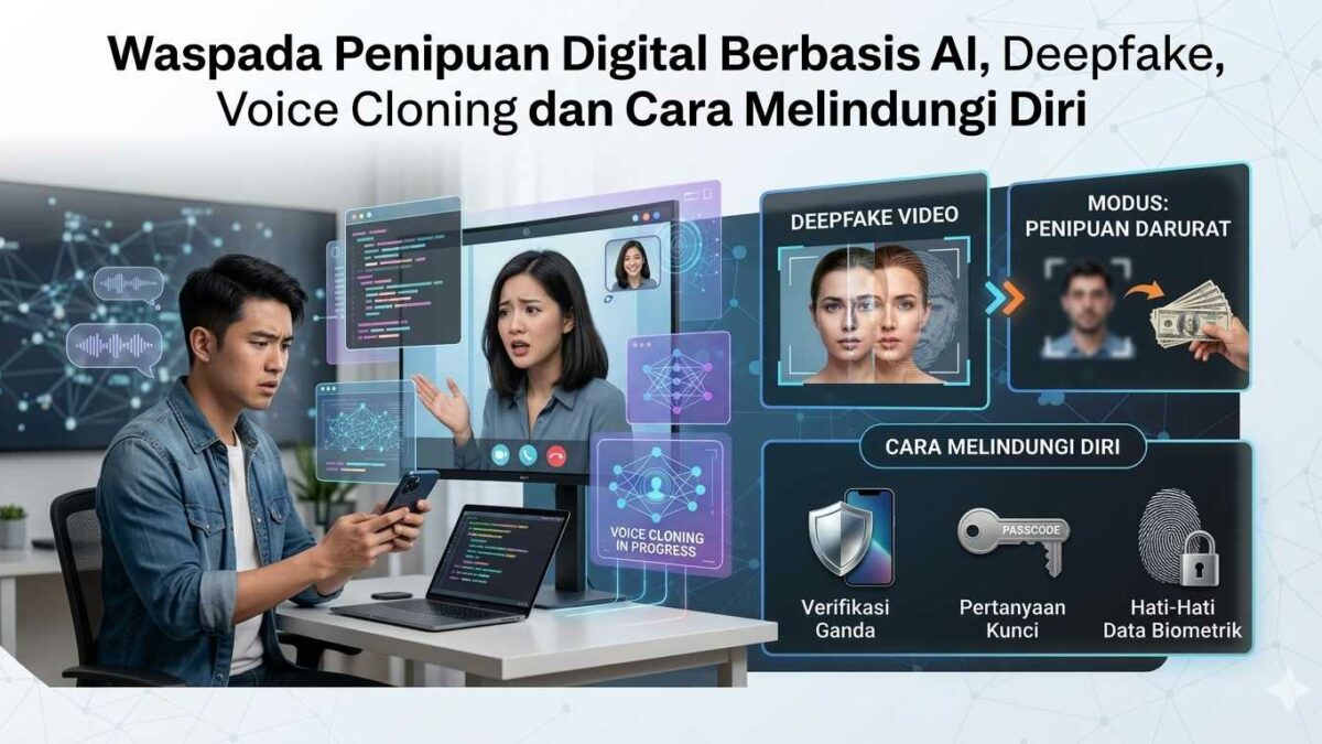 Waspada Penipuan Digital Berbasis AI, Deepfake, Voice Cloning dan Cara Melindungi Diri
