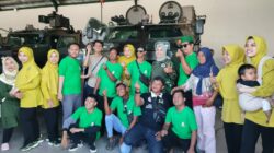 Naik Panser Anoa hingga Kenal Senjata, 90 Anak Disabilitas Antusias Ikuti Study Tour Kebangsaan di Yonif Mekanik 512/QY