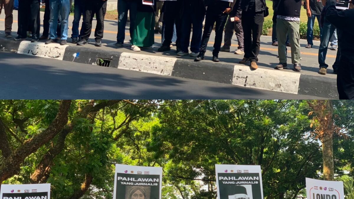 Wartawan Malang Raya Gelar Aksi Tutup Mulut, Mendesak Presiden Tidak Menghina Marwah Pers