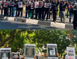 Wartawan Malang Raya Gelar Aksi Tutup Mulut, Mendesak Presiden Tidak Menghina Marwah Pers