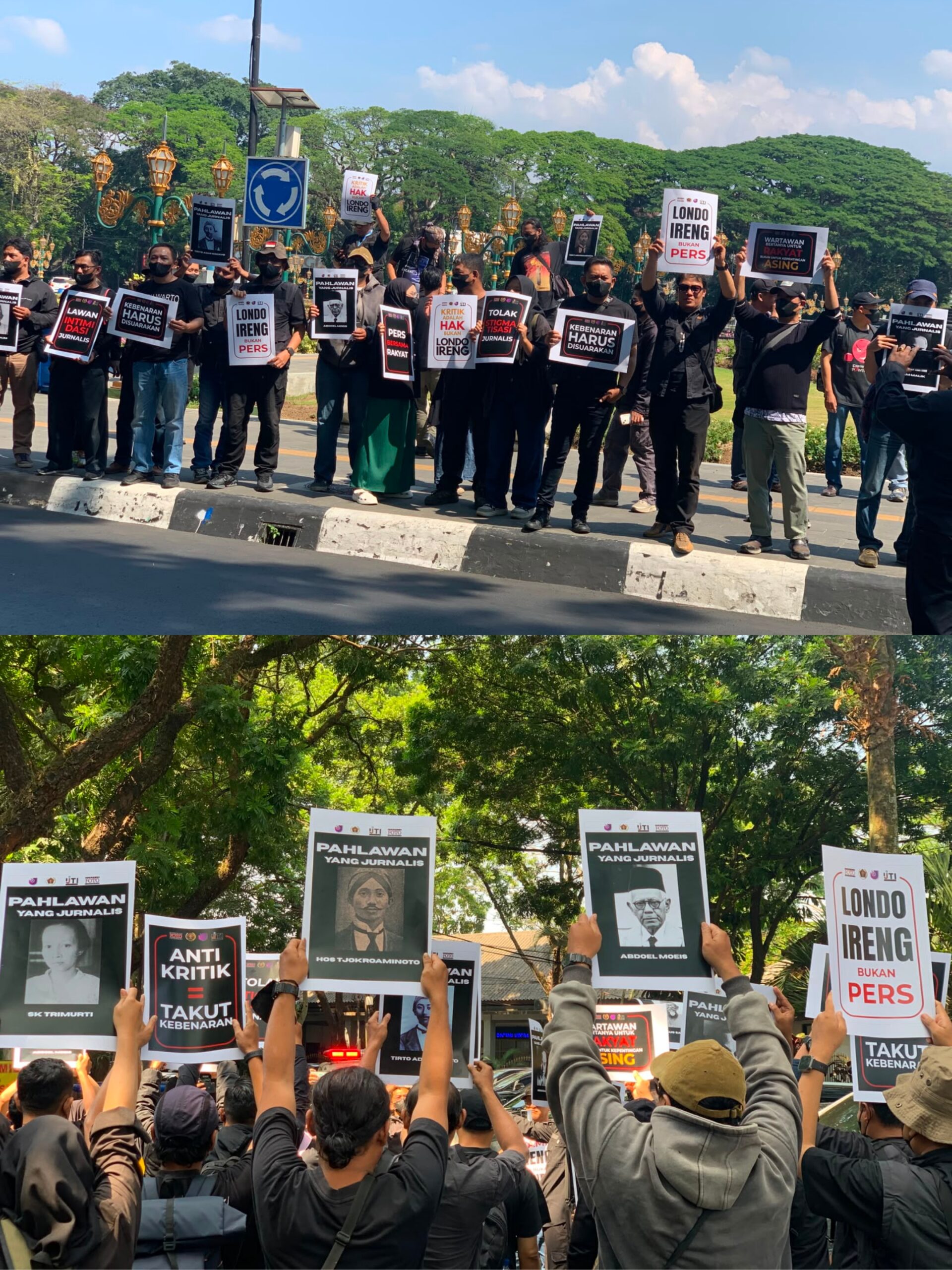 Wartawan Malang Raya Gelar Aksi Tutup Mulut, Mendesak Presiden Tidak Menghina Marwah Pers Wartawan Malang Raya Gelar Aksi Tutup Mulut, Mendesak Presiden Tidak Menghina Marwah Pers