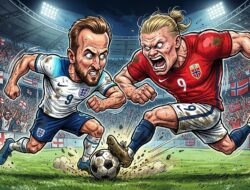 Norwegia vs Inggris: Duel Haaland dan Kane Berebut Tiket Semifinal Piala Dunia 2026
