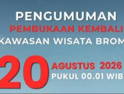 Bromo Kembali Dibuka 20 Agustus, Wisatawan Wajib Hindari Sumber Api