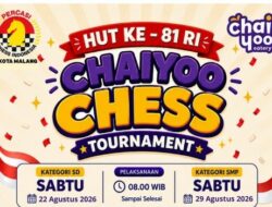 Adu Gengsi 44 Sekolah, Pelajar Sidoarjo hingga Tulungagung Bakal Ramaikan Chaiyoo Chess Tournament