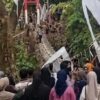 Baru Diresmikan, Jembatan Gantung Pongpet Pangandaran Ambruk saat Dilewati Bupati