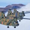 Jepang Kirim Tiga Helikopter CH-47 Bantu Indonesia Tangani Karhutla