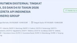 Lowongan KAI 2026 untuk Lulusan SMA-D4/S1, Pendaftaran Dibuka 7 September
