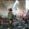 Korsleting Listrik, Sebuah Gudang Material di Singosari Terbakar