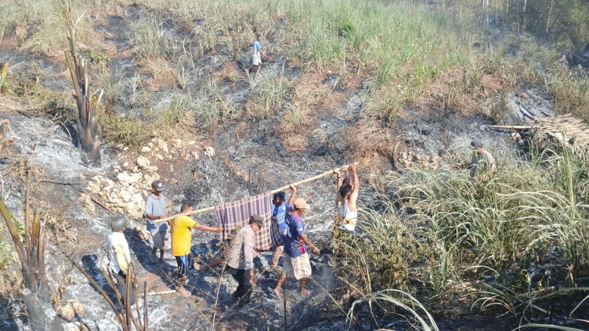 Mayat Pria Ditemukan di Lahan Tebu, Diduga Akibat Menghirup Asap Kebakaran