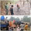 Tim Penyuluh Mabes TNI Terus Aktif Membantu Pemadaman Kahutla di Kabupaten Sintang