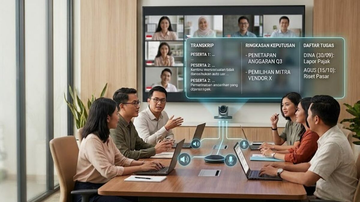 AI Meeting Assistant Ubah Cara Kerja Rapat, Dari Transkrip hingga Pembagian Tugas