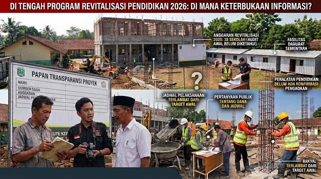 Pekerjaan revitalisasi sarana sekolah di Kabupaten Malang