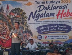 Ngalam Hebak, Kapolresta Malang Ajak Warga Perkuat Rasa Memiliki Kota