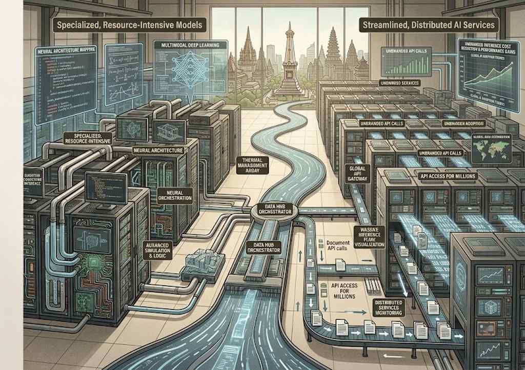Ilustrasi model AI GPT-6 Sol dan Luna