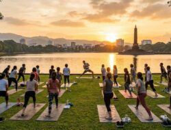 Tren Wellness Kesehatan Mental: Sore Santai lewat Sunset Yoga dan Poundfit