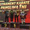 Piala Panglima TNI 2026 Ditutup, Karateka Terbaik Unjuk Prestasi di GOR Ken Arok