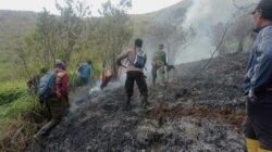 Karhutla di kawasan Gunung Arjuno-Welirang yang meluas ke wilayah Pasuruan, Mojokerto, Kabupaten Malang, dan Kota Batu pada Oktober 2026.