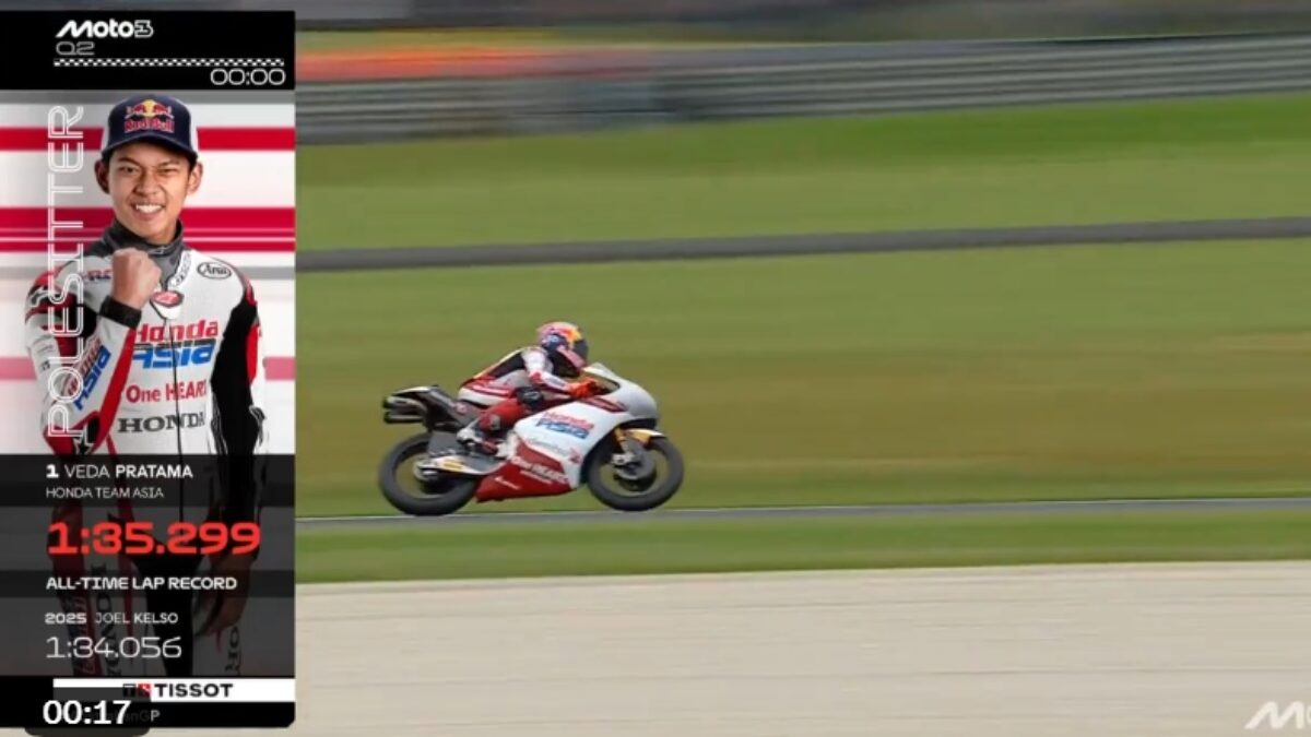 Veda Ega Pratama Cetak Sejarah, Rebut Pole Position Moto3 Australia 2026