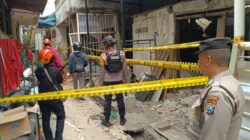 Lokasi ledakan di Kupang Segunting Surabaya yang menyebabkan dua korban luka dan enam rumah terdampak.