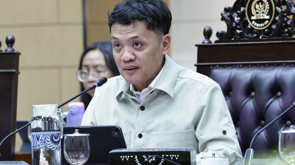 Habiburokhman dalam rapat Komisi III DPR RI terkait pembentukan Panja RUU Perampasan Aset.
