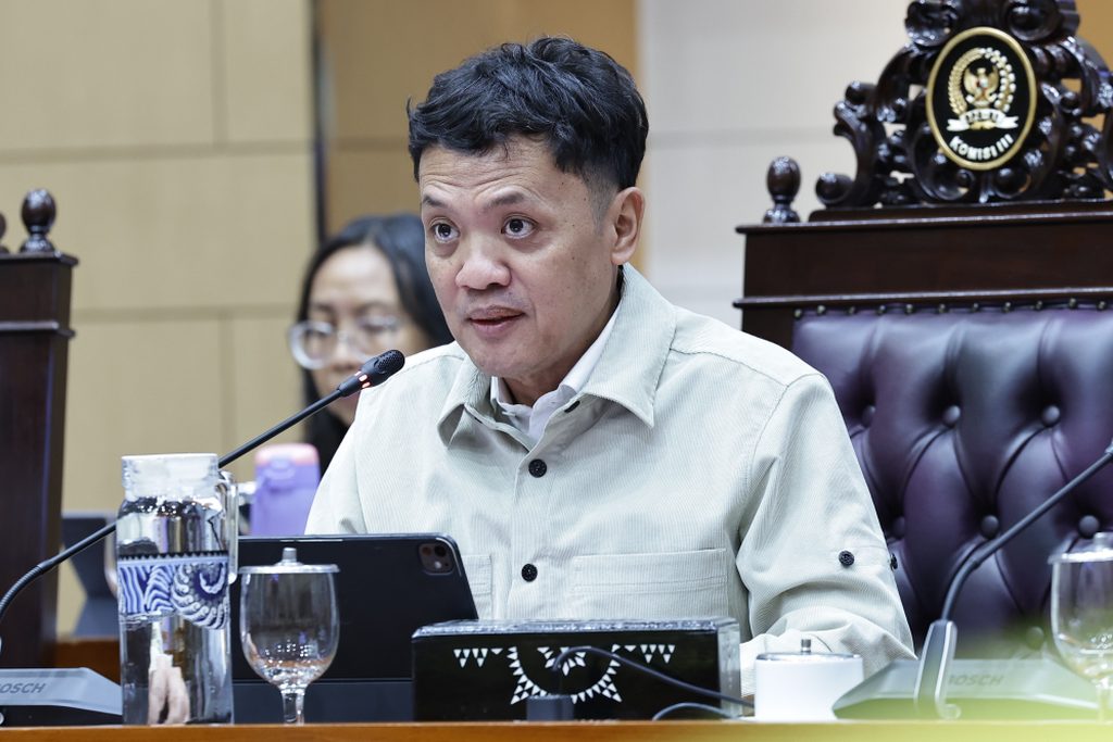 Habiburokhman dalam rapat Komisi III DPR RI terkait pembentukan Panja RUU Perampasan Aset.