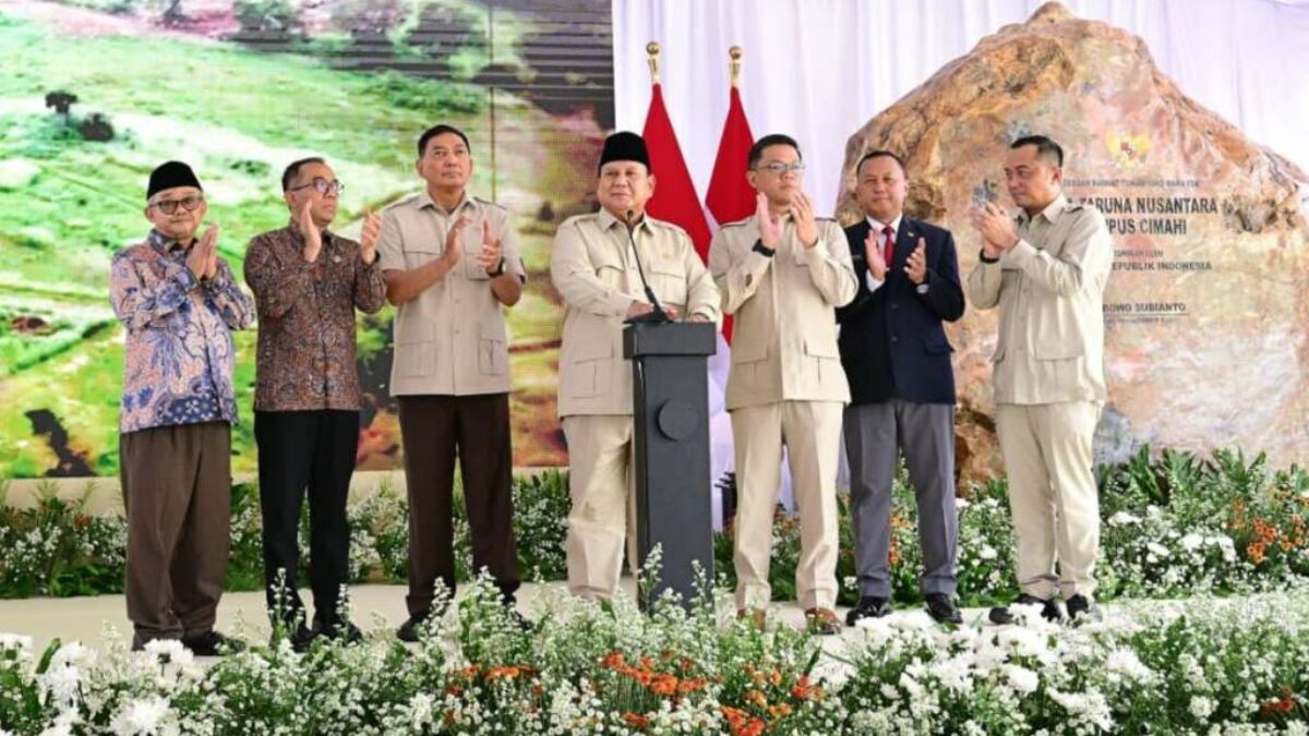 Prabowo Resmikan SMA Taruna Nusantara Cimahi, Tekankan Integritas Calon Pemimpin Bangsa