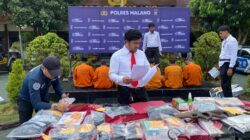 Polres Malang Pamer Keberhasilan Pengungkapan Sejumlah Tindak Pidana Kejahatan