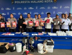 Polresta Malang Kota Bongkar 119 Kasus Narkotika, 175 Tersangka