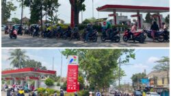 Kelangkaan BBM di Malang Raya, Antrean Panjang Kendaraan Bermotor Padati Sejumlah SPBU