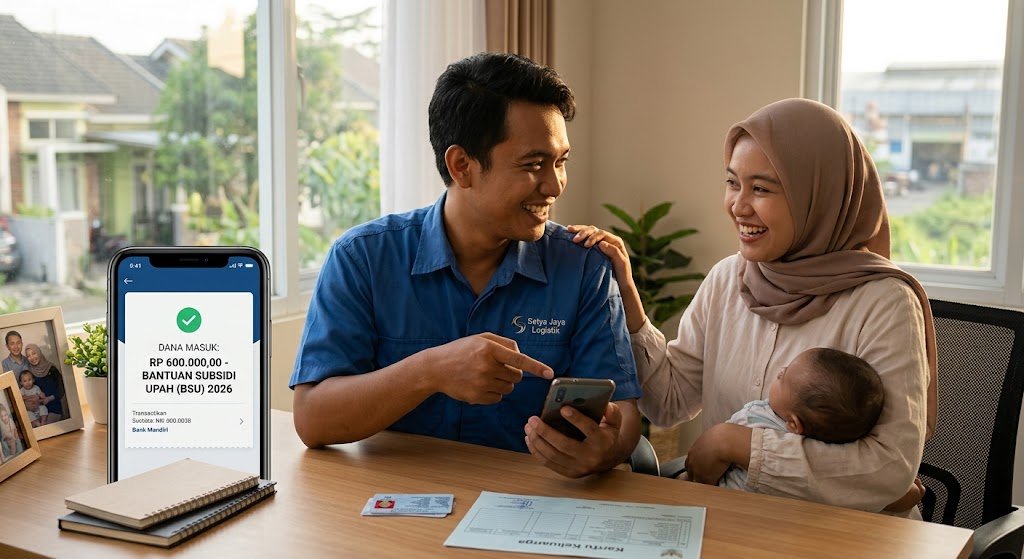 Ilustrasi Bantuan Subsidi Upah BSU 2026 untuk pekerja