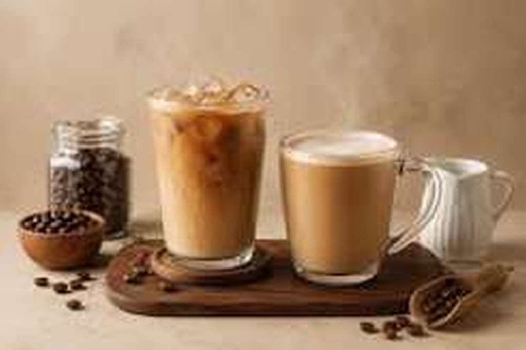 Secangkir kopi dan teh yang mengandung kafein, minuman yang perlu dikonsumsi sesuai batas dan sensitivitas tubuh.