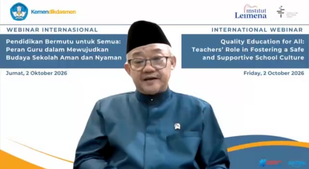 Mendikdasmen Abdul Mu’ti membahas peran guru dalam membangun sekolah aman dan nyaman