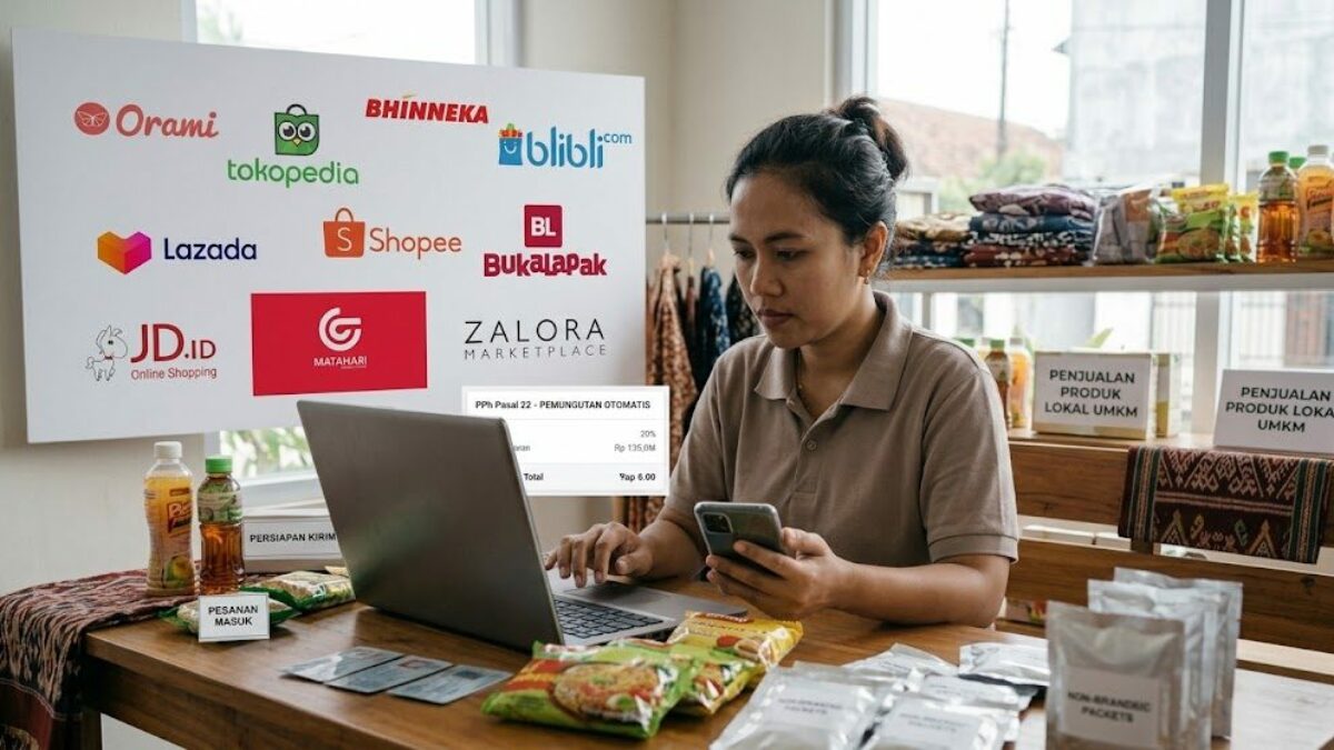 Pajak Marketplace Mulai Dipungut, UMKM dengan Omzet di Bawah Rp500 Juta Perlu Tahu Syaratnya