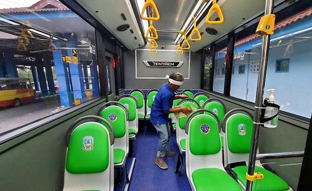 Persiapan jalur dan fasilitas pendukung Trans Jatim Koridor 2 Malang Raya.
