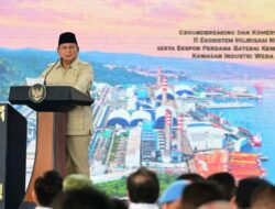 Prabowo Sebut Ekspor Perdana Baterai Kendaraan Listrik Bukti Hilirisasi