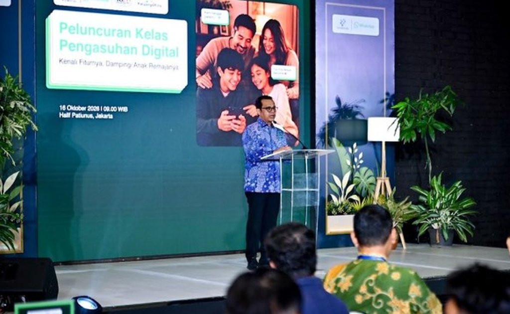 Wamenkomdigi Nezar Patria menyampaikan pentingnya pengasuhan digital dan perlindungan anak di tengah perkembangan kecerdasan artifisial.