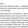 Viral Klaim Meta AI soal Takedown Konten, Komdigi Bantah Batasi Informasi Karhutla